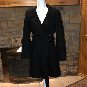 Like new black double breasted coat